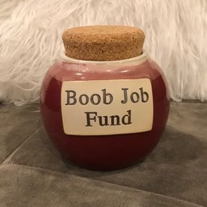 “Boob Job Fund” novelty jar